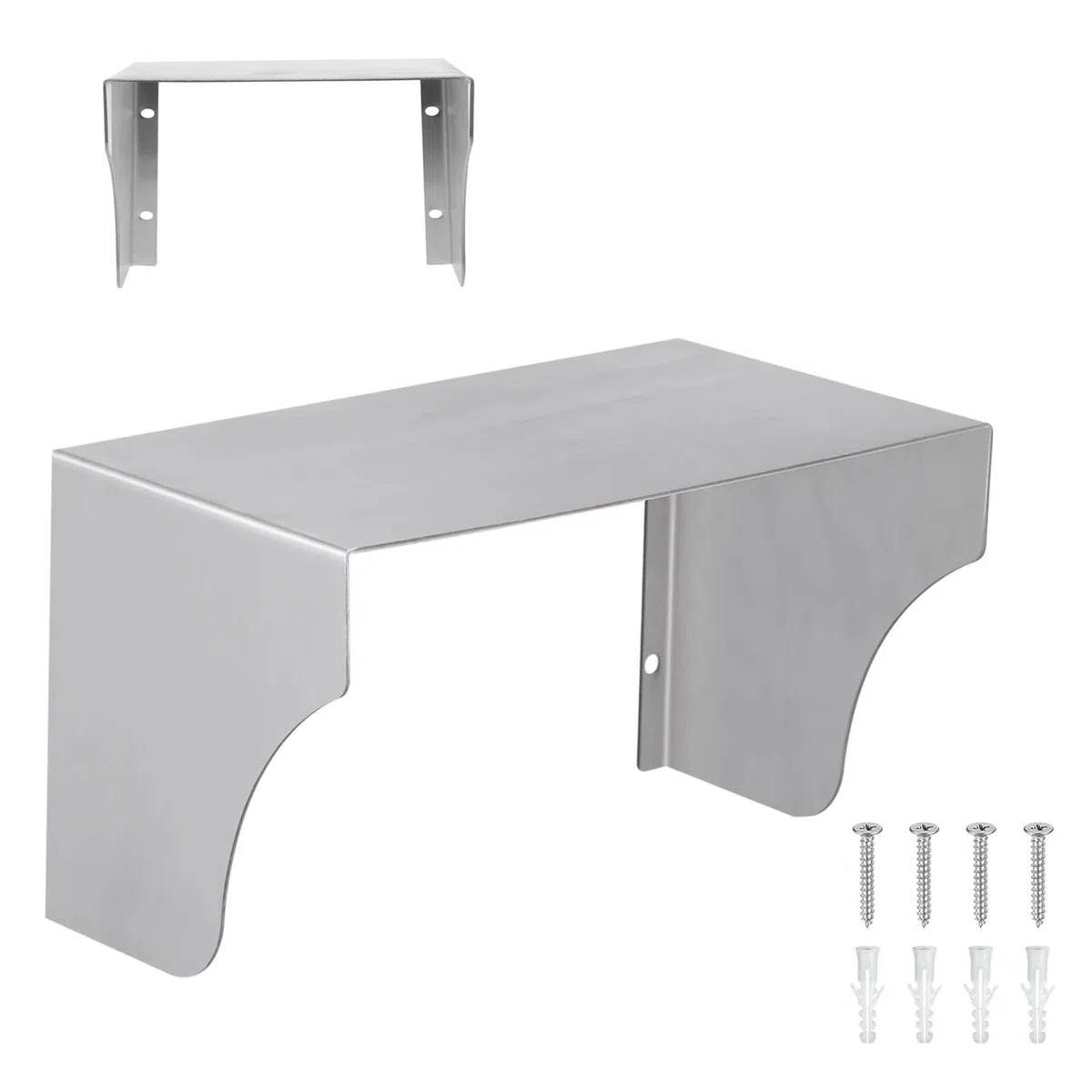 Parapioggia in Acciaio Inox, 20x12x12cm Scatola Copripresa Impermeabile, Protezione Antipolvere per Presa Elettrica, Copri Campanello in Acciaio Inox, Copertura per Prese Esterne, Per Esterni, Cucina