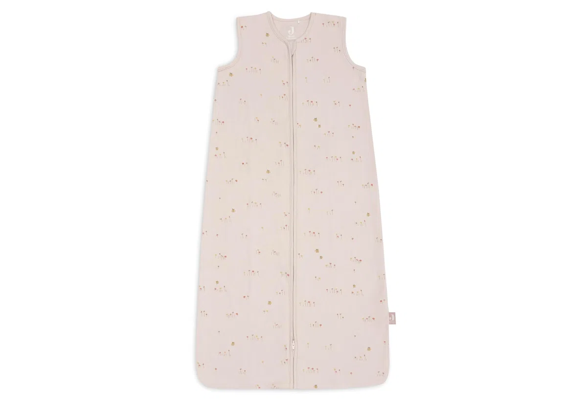 Jollein Sacco nanna per neonati in jersey – 90 cm – Pretty Picnic – 100% cotone – 0,5 TOG – Sacco nanna estivo per neonati – Con cerniera – Certificato OEKO-TEX