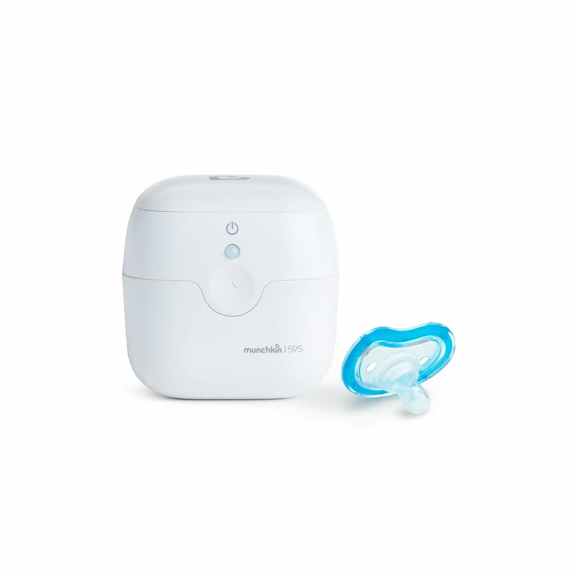 Munchkin Portable Soother & Dummy UV Steriliser | Kills 99% of Germs in 59 seconds | Baby Essentials | White