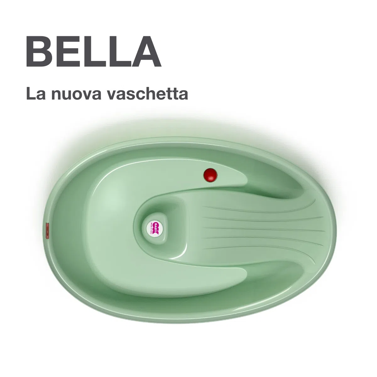 OKBABY Bella - Vaschetta Avvolgente per il Bagnetto del Neonato 0-12 Mesi - Verde