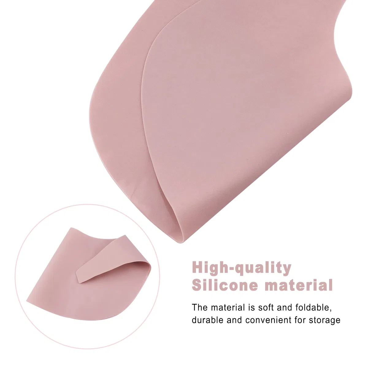 Tovaglietta per seggiolone, 2 pezzi, in silicone, pulita e igienica, per Stokke Tripp Trapp, vassoio per seggiolone Stokke Tripp Trapp (grigio/rosa)