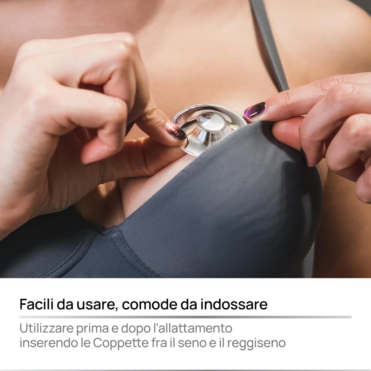 COVERbasics Paracapezzoli in Argento (SilverCups) Coppette Proteggi Capezzoli per Aiutare a Prevenire e Lenire Le Ragadi al Seno Durante l' Allattamento (Regular)