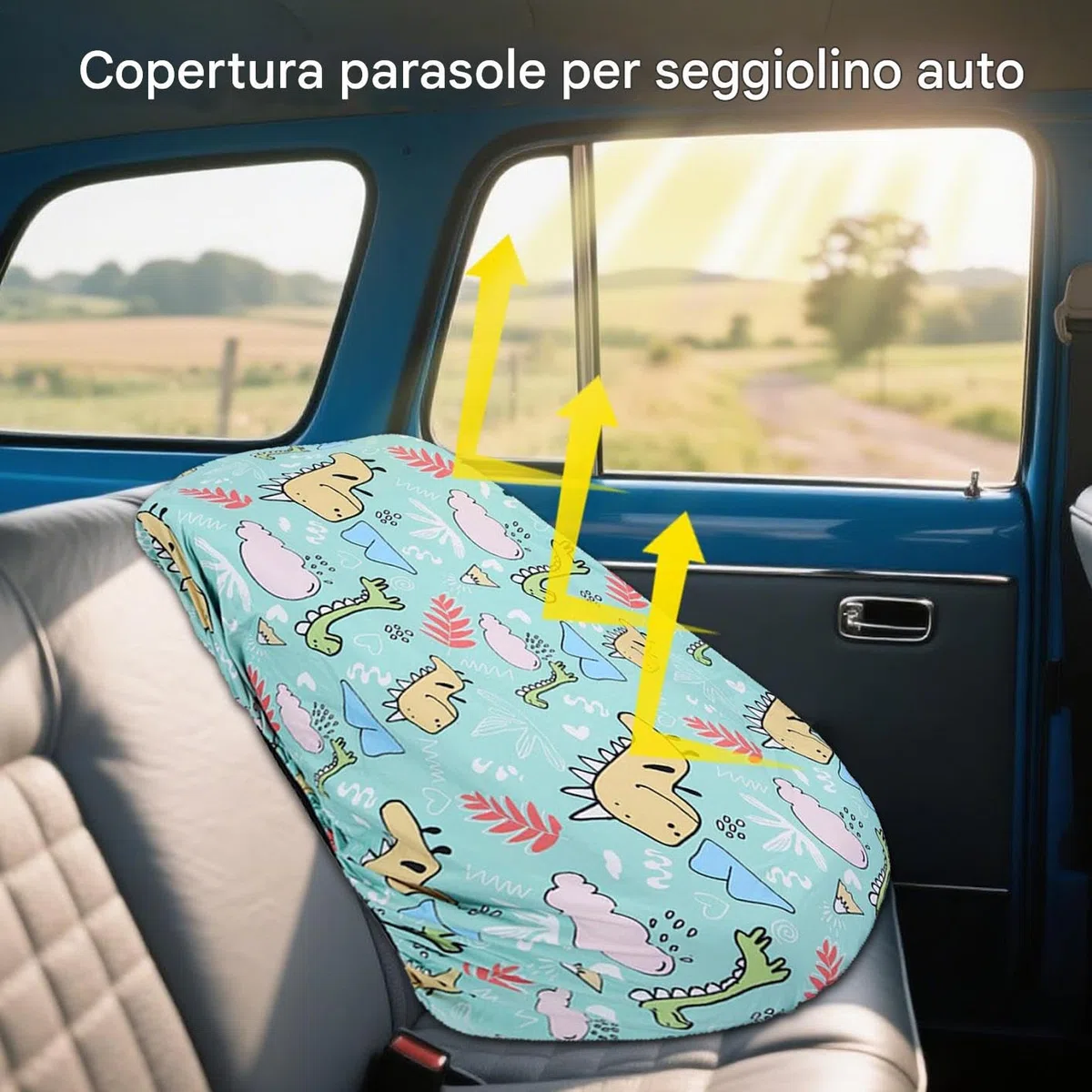 Copertura Per Seggiolino Auto - Copertura Parasole per Seggiolino Auto Bebè | Protezione Termica e UV da Viaggio per e Bambini