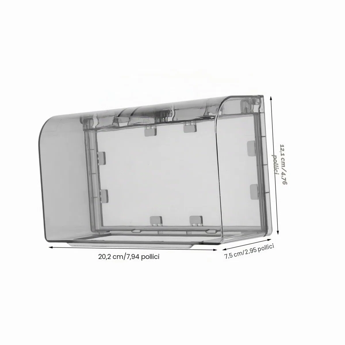 Cabilock Copertura Impermeabile Doppia Per Prese Esterne 2 Posti 4.76X4.76X7.94 Pollici Con Cerniera Protezione Sicurezza Per Bagno Ambienti Umidi
