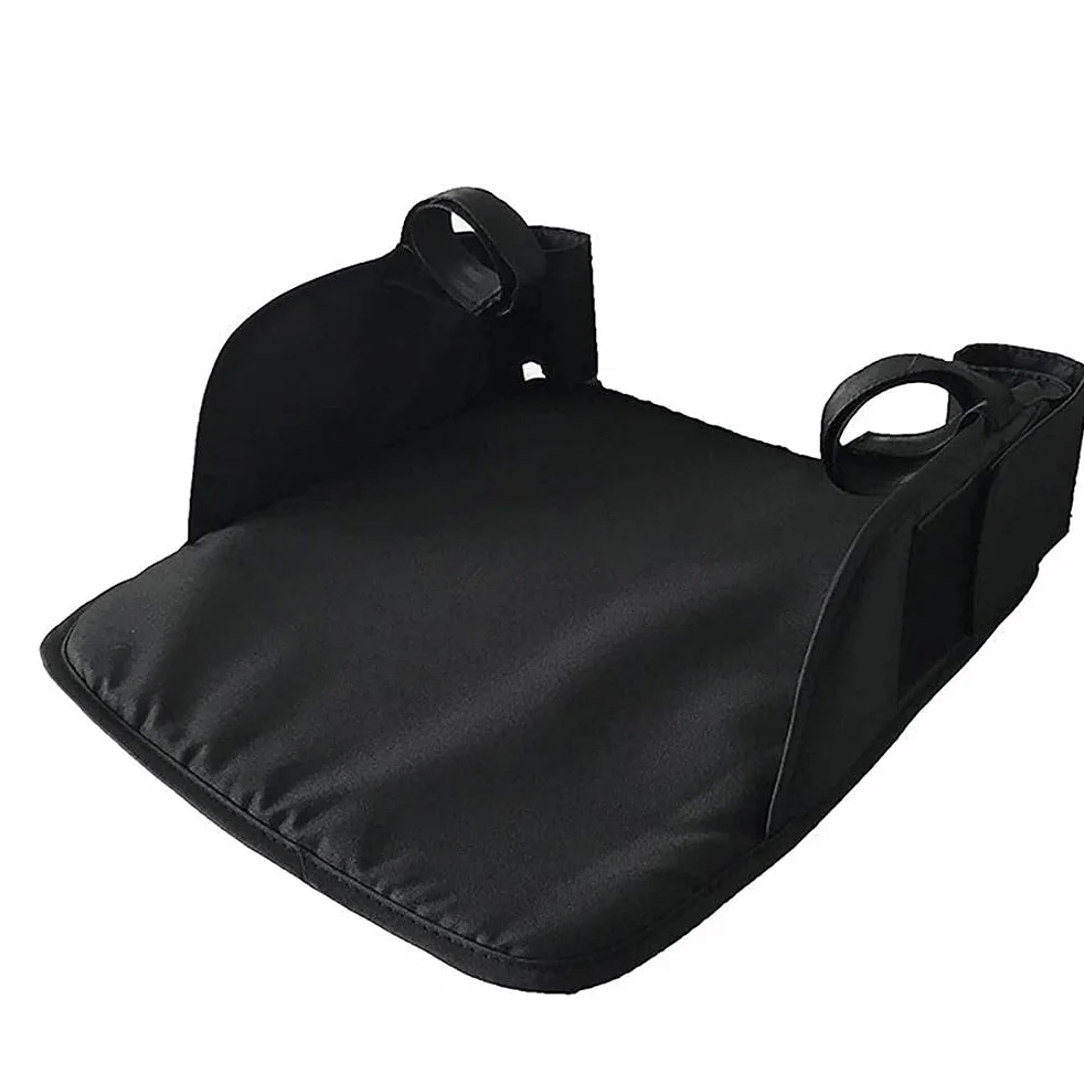 SIXRUN Poggiapiedi per Passeggino Accessorio Universale per Passeggino Supporto per Piede Regolabile in Tessuto Oxford 35x30x4 Cm per un Comfort Prolungato Vestibilità (BLACK)