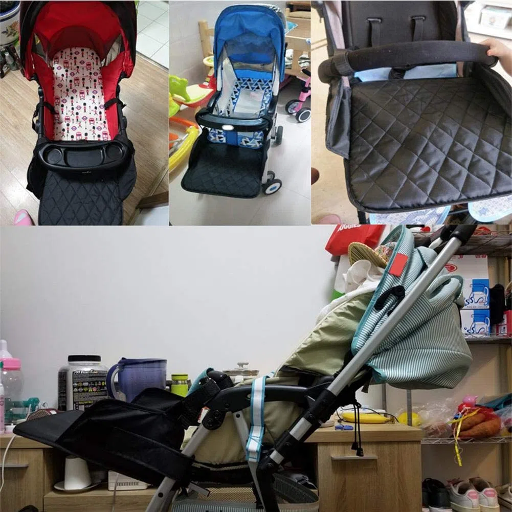 Poggiapiedi universale esteso per passeggino Passeggino Estensione del Poggiapiedi Universale Pedale Sedile Esteso Passeggino Accessorio Supporto del Piede 35x30cm (Nero)
