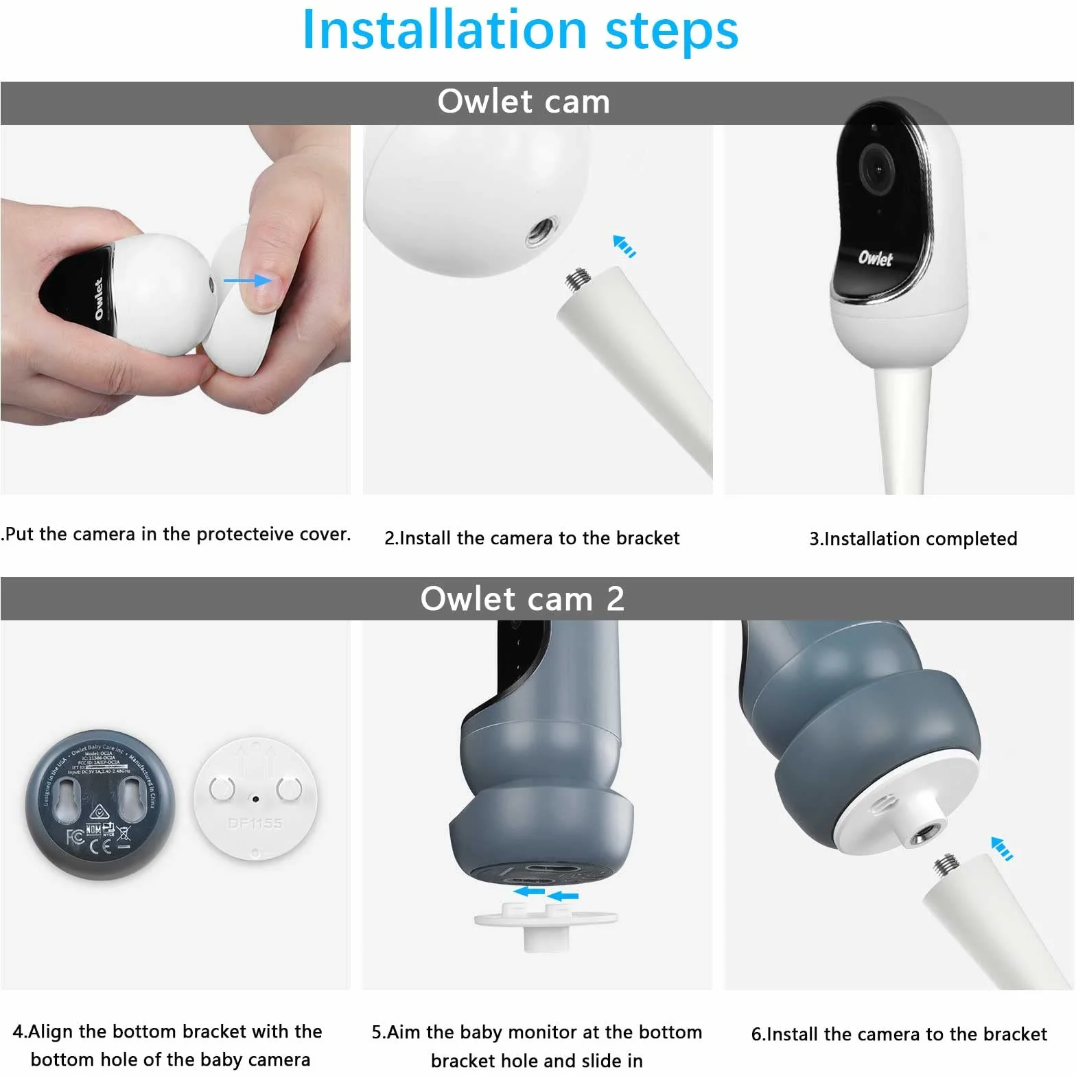 Baby Monitor - Supporto flessibile per Owlet Cam 2/Owlet Cam Smart Baby Monitor