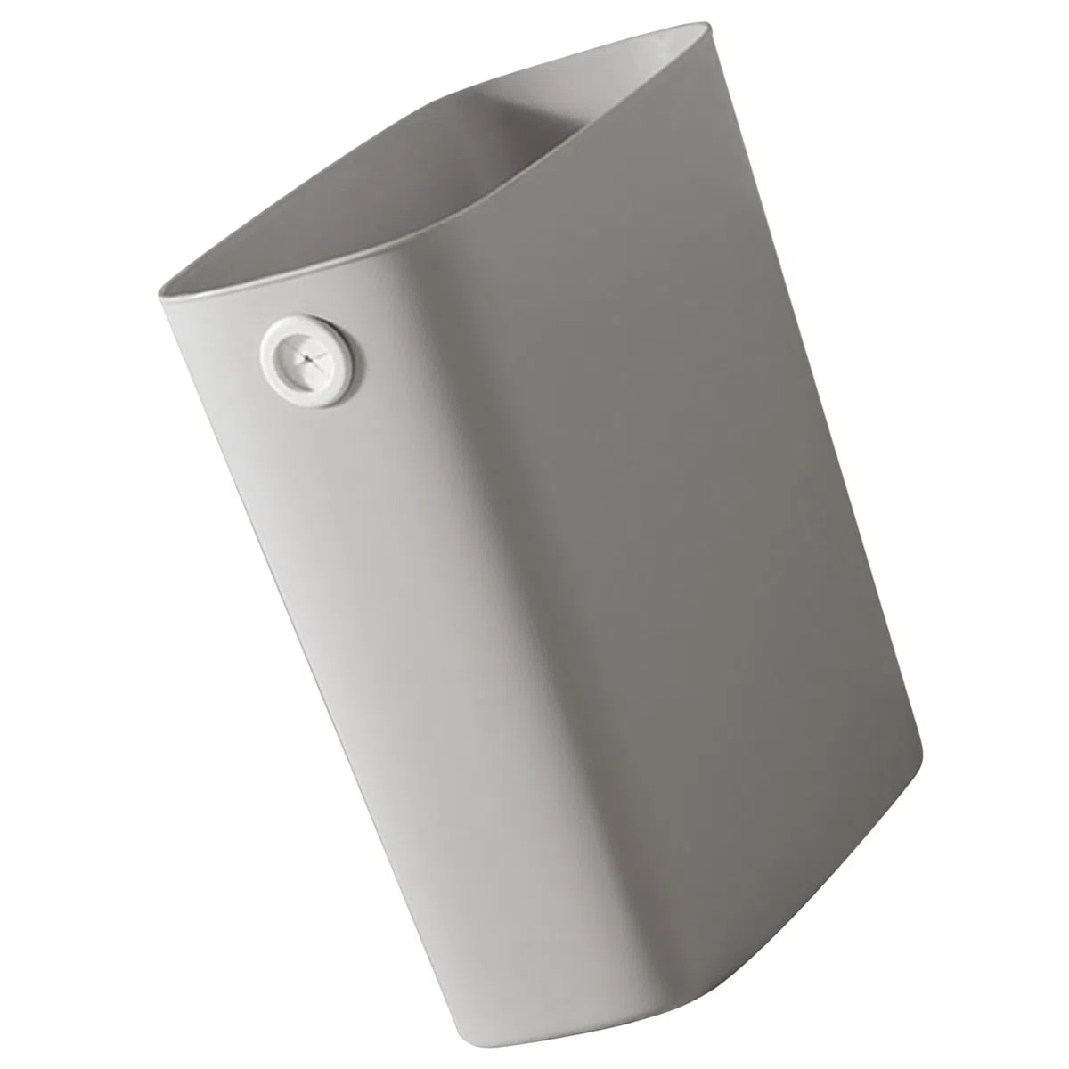 Haofy Cestino per Rifiuti in Plastica, Pattumiera Sottile con Coperchio Aperto per Ufficio Domestico, 11x10,6x5,1 (Grigio caldo)