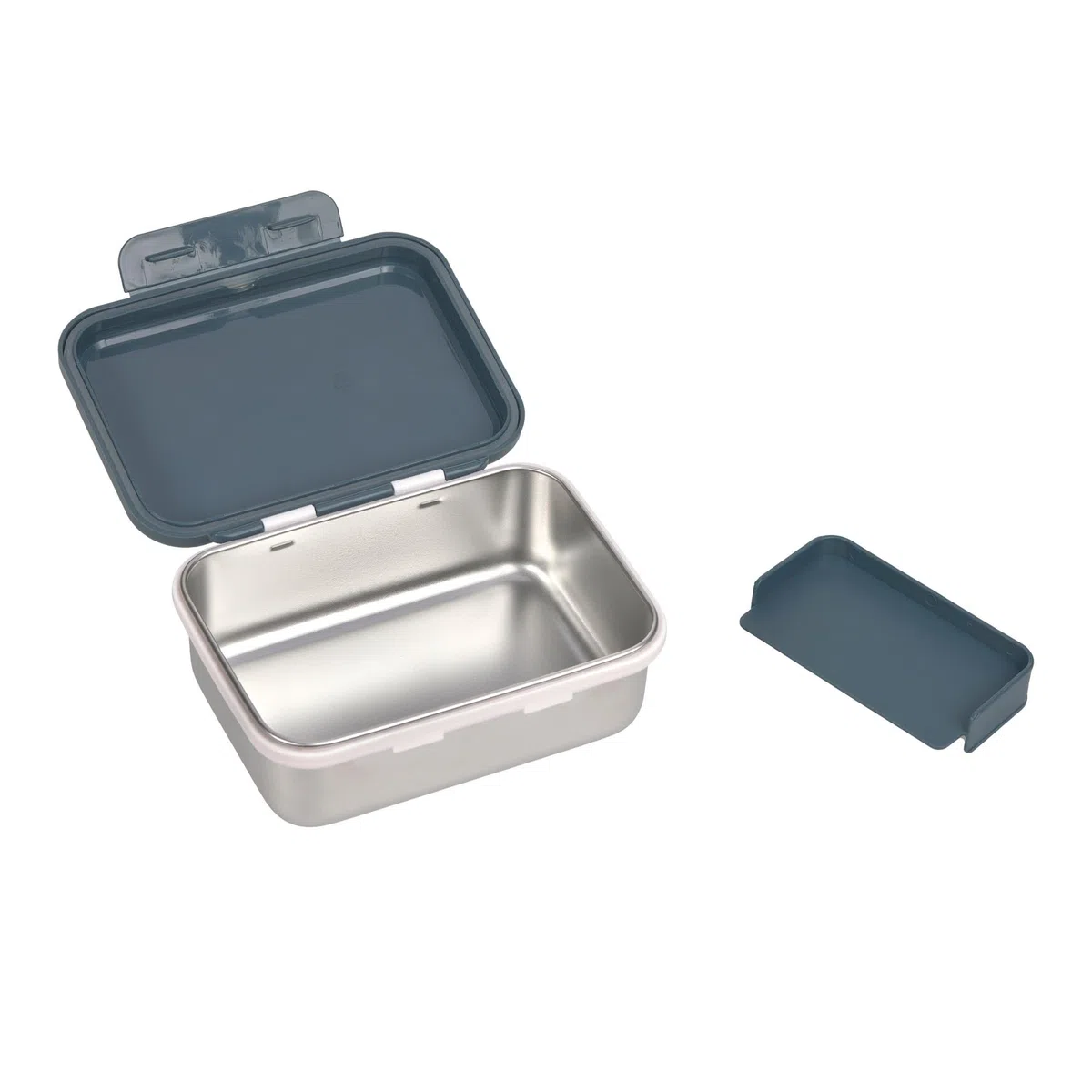 Lässig Scatola da pranzo per bambini Scatola da pranzo in acciaio inox Scatola per la colazione Sostenibile Scuola dell'infanzia/Lunchbox Stainless Steel Happy Prints midnight blue
