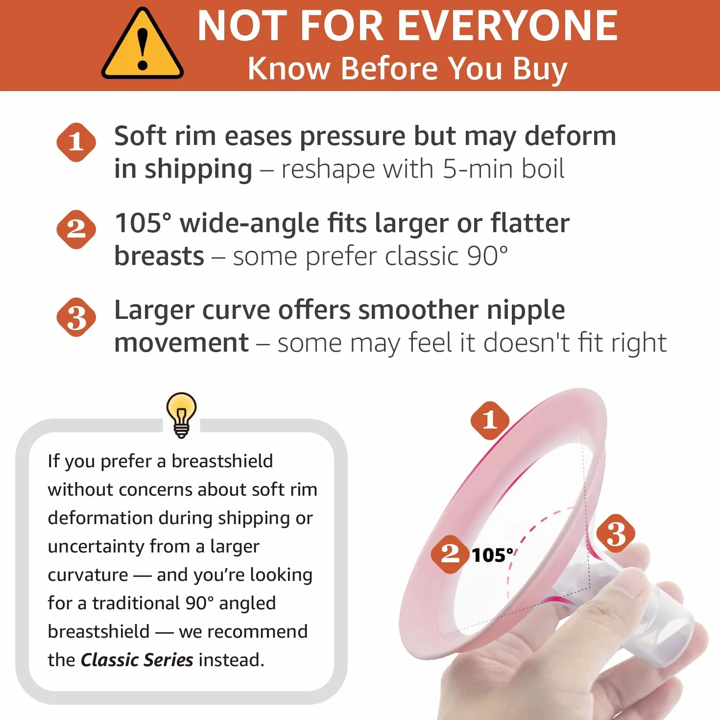 Maymom MyFit Flange Pano 14 mm Compatibili con Tiralatte Medela, per Connettori Selezionati e Connettori Maymom a Base Larga e Stretta, 2 Pezzi