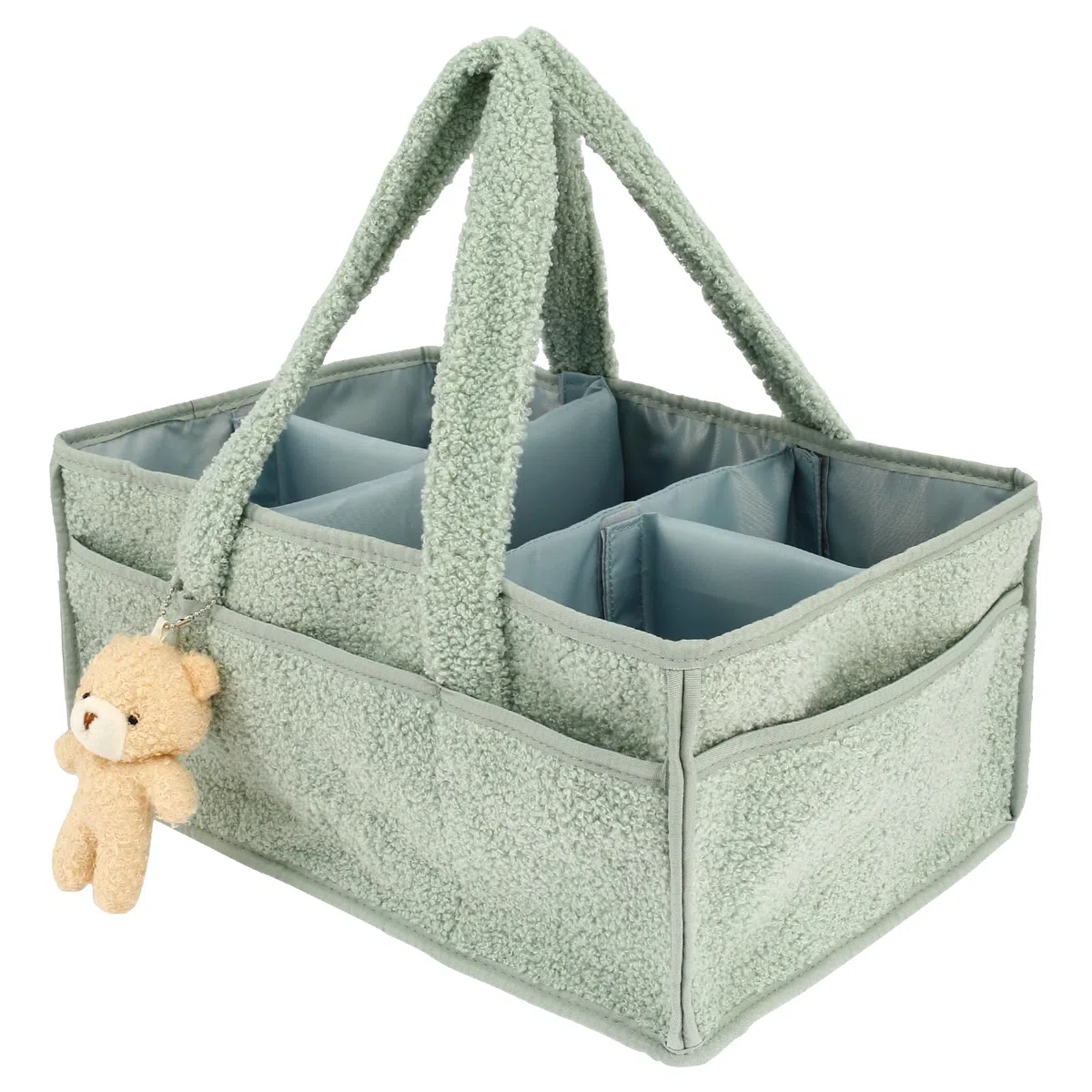 Caddy per pannolini, organizer caddy per pannolini, elegante cestino portaoggetti per gli essenziali del neonato e il cambio pannolini, regalo per la lista del baby shower, 38 x 25,4 x 17,8 cm, caddy