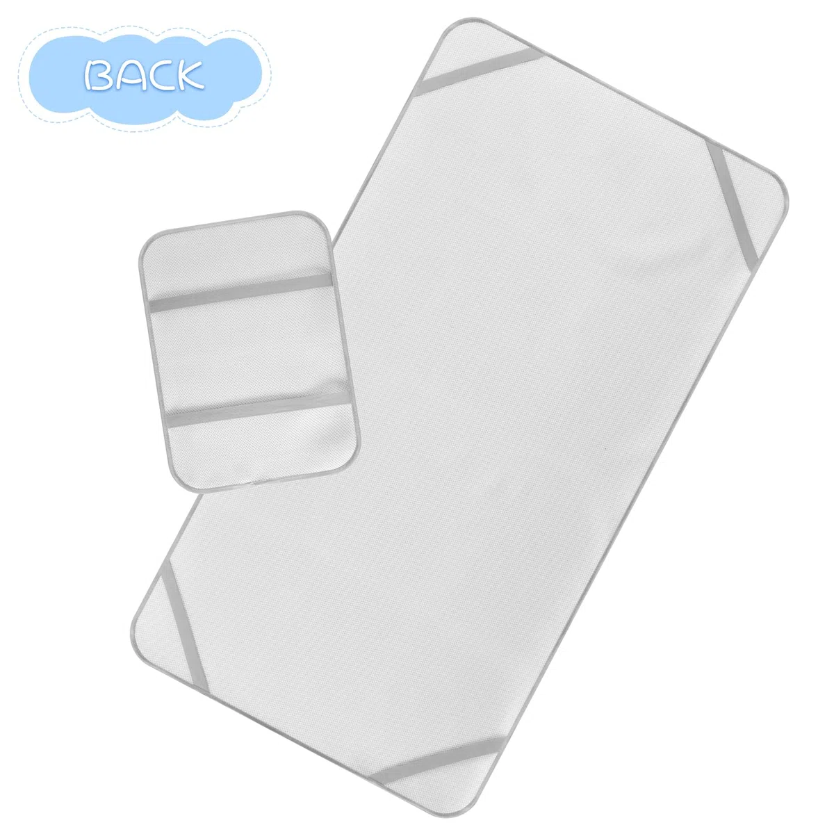 Coprimaterasso rinfrescante per bambini, 71,1 x 132,1 cm, riutilizzabile, lavabile per neonati e bambini