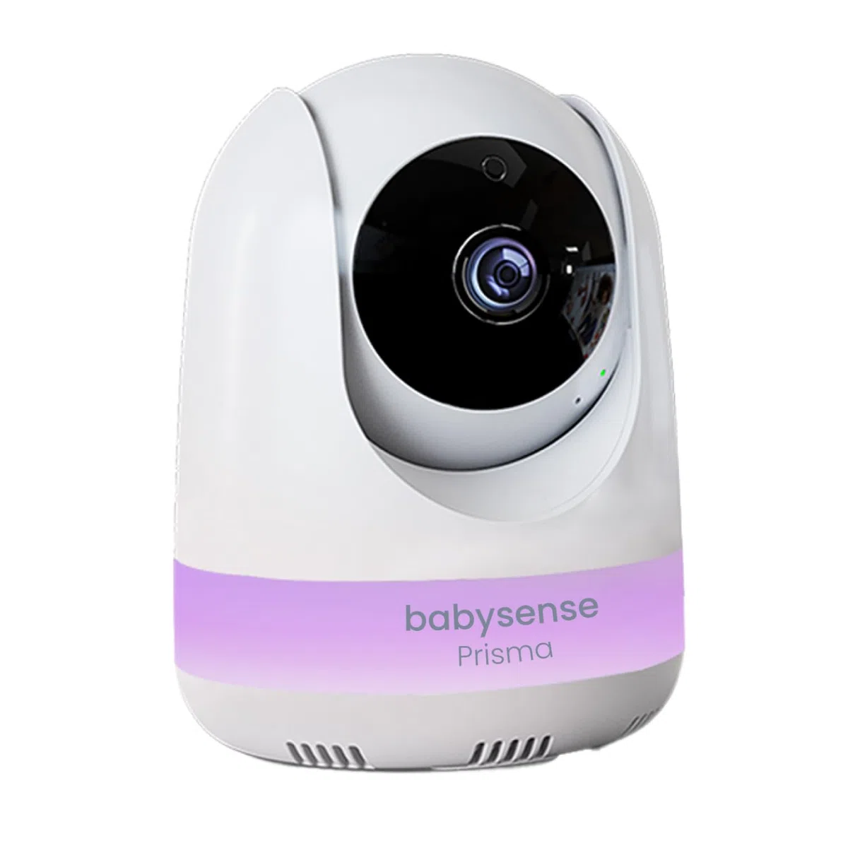 Babysense Fotocamera aggiuntiva Prisma video babyphone, rotazione remota, inclinazione, zoom, feedback bidirezionale, visione notturna, luce notturna RGB, ninne, monitoraggio della temperatura