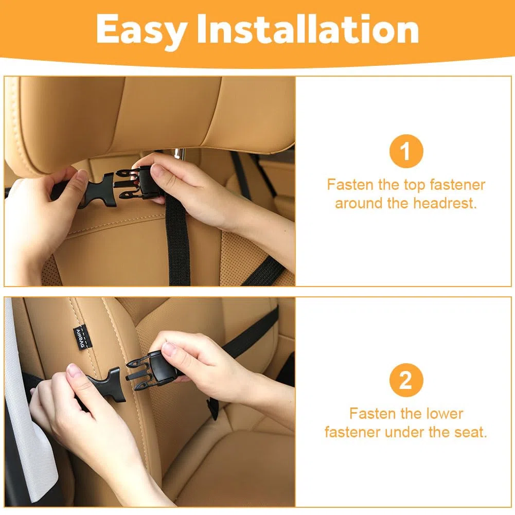 URAQT Organizer Protezione Sedile Posteriore Auto, 2 PCS Protezione Sedile Auto Organizzatore con Tavolino Pieghevole per tablet bambin,Sediles Posteriores Organizzatori con 8 Tasche,Impermeabile,nero