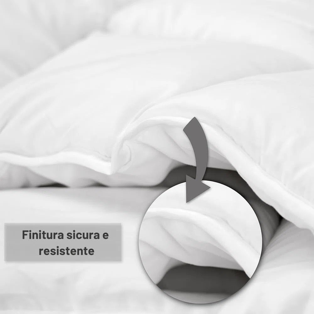 DECASATEXTIL Piumone per Culla Neonato Invernale 100% Microfibra Anallergico - 400GSM - Dimensione 100x130cm, Adatto per Culle 60x120cm - Antiacaro, Traspirante e Facile da Lavare - Ideale per Neonati