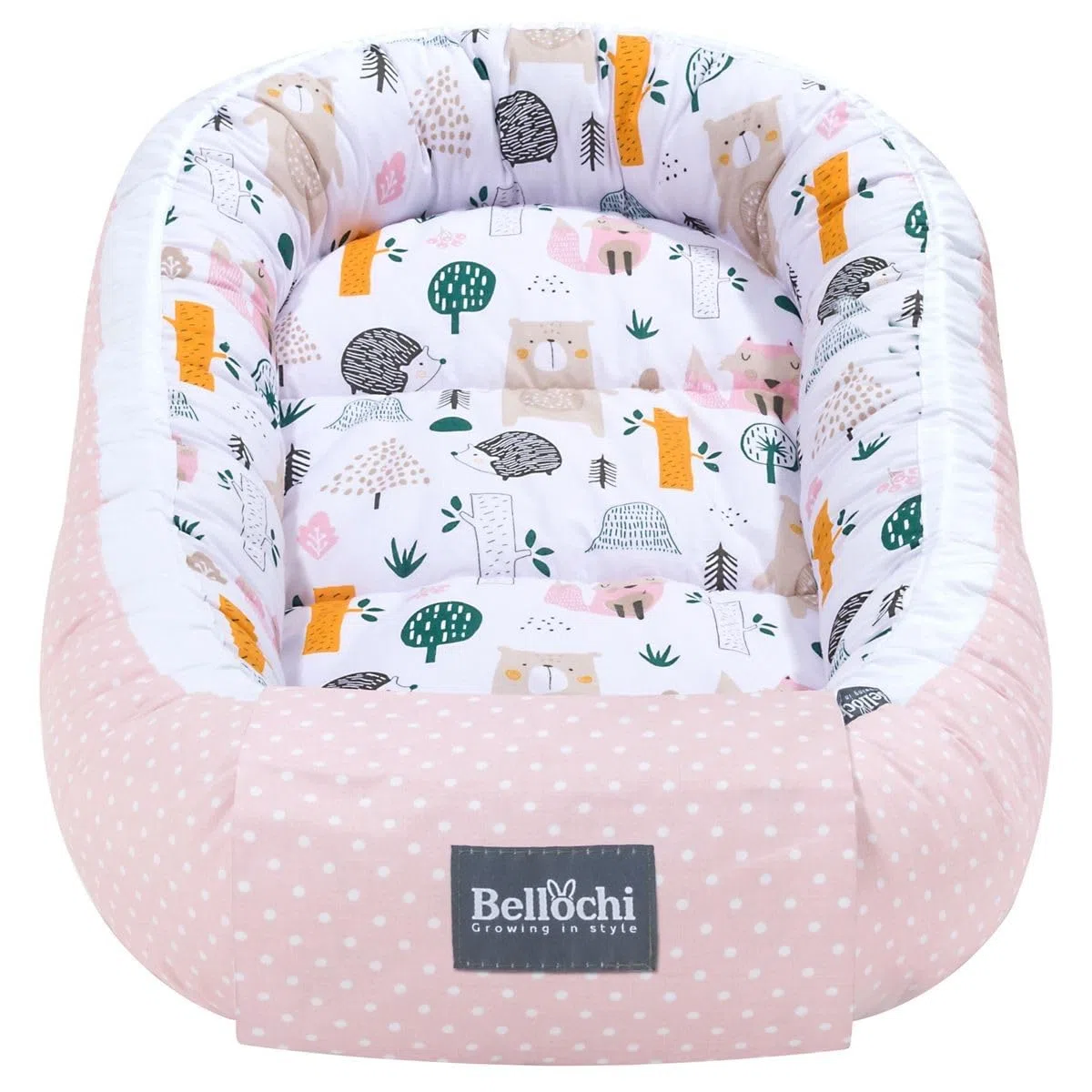 Bellochi | Set di 5 Pezzi per Neonato | Realizzato in 100% Cotone | Riduttore Lettino Neonato 90x60cm | Cuscino Bambino | Cuscino Neonato con Fodere | 4rest