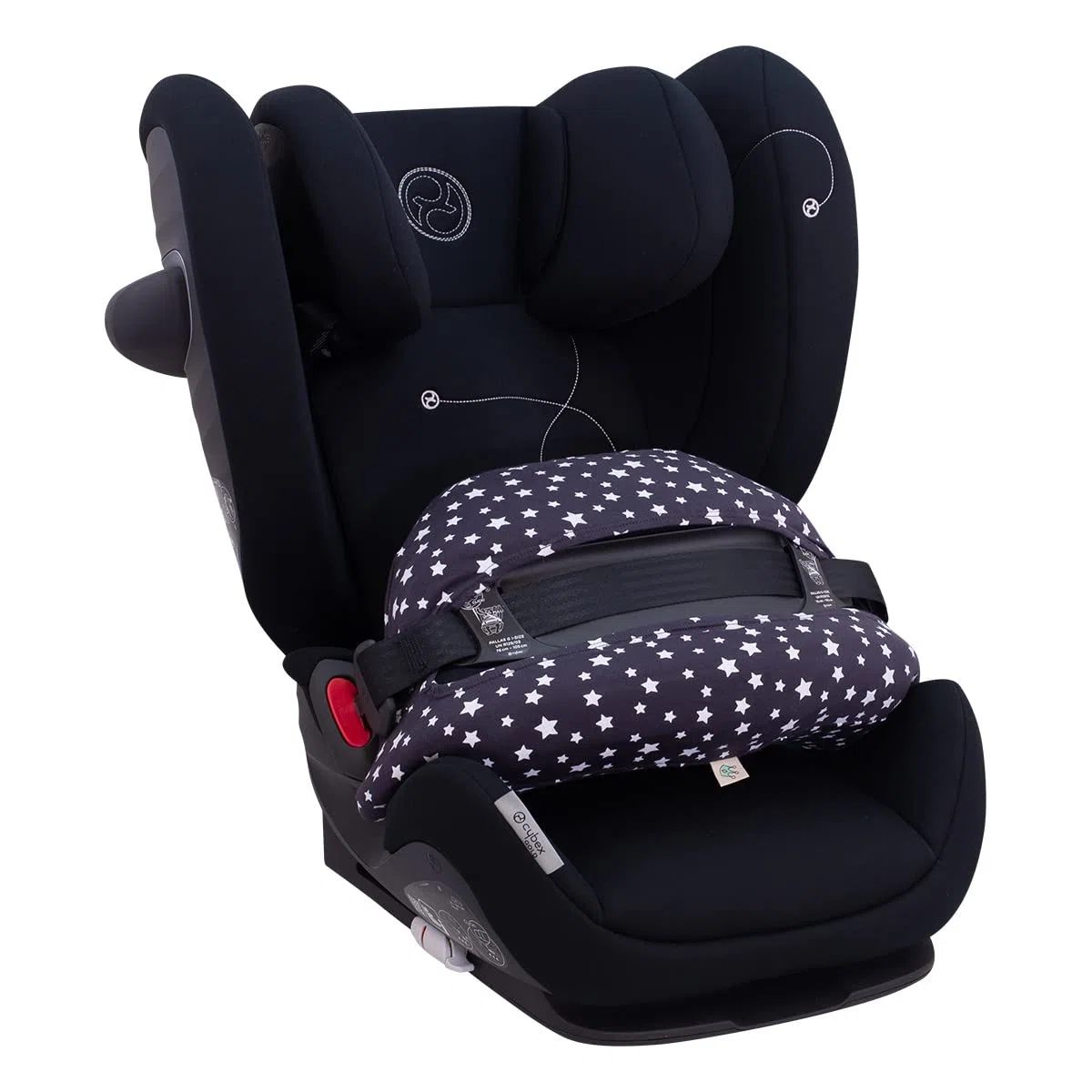 JYOKO KIDS Rivestimento per accessorio di seggiolino auto in cotone Compatibile con Cybex Pallas G I-SIZE (accessorio per le maglie G, WINTER SKY