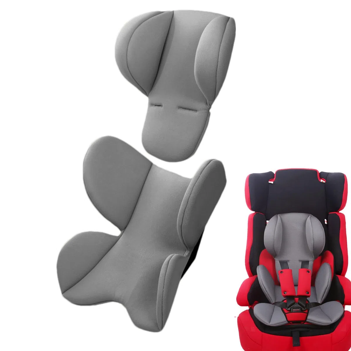 Teksome Inserto per cuscino per seggiolino auto per neonato, supporto per testa per seggiolino auto per neonato | Cuscini morbidi per passeggino - Cuscino per inserto per seggiolino auto, cuscino per