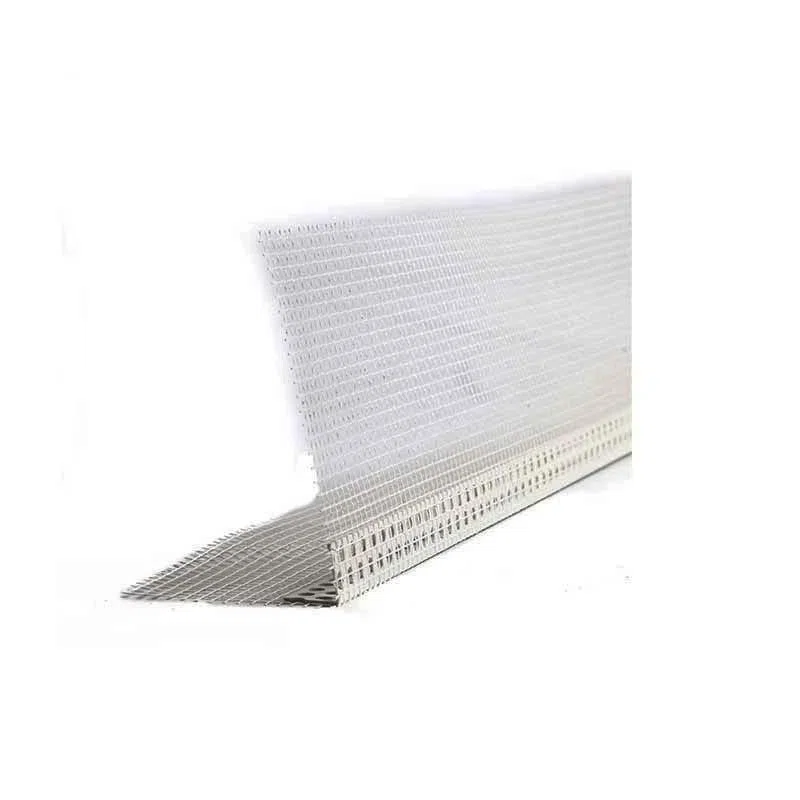 Paraspigolo in pvc con rete in fibra di vetro 8x12 2,5 metri, 5 pz