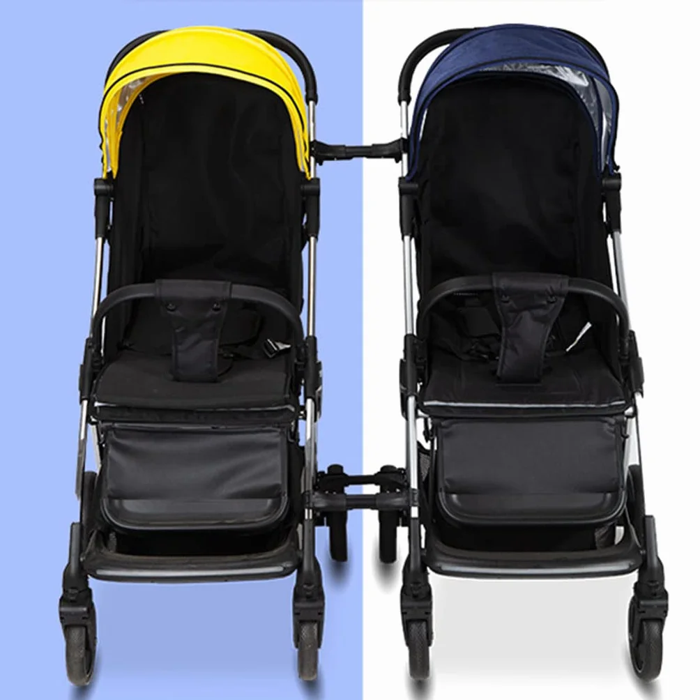 3Pcs Twin Passeggino Connettore Giunti Universali Triplette Quadruplets Carrello Infantile Cinghie di Sicurezza Regolabile Linker Gancio Guinzaglio di Sicurezza Passeggino