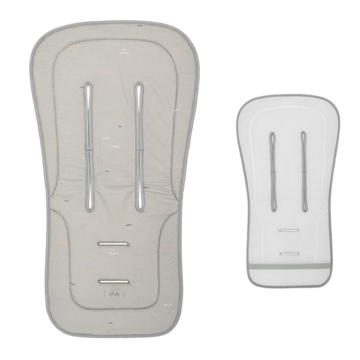 Kikkaboo inserto carrozzina antisudore superficie in cotone cuscinetto di seduta, colorazione:grigio chiaro