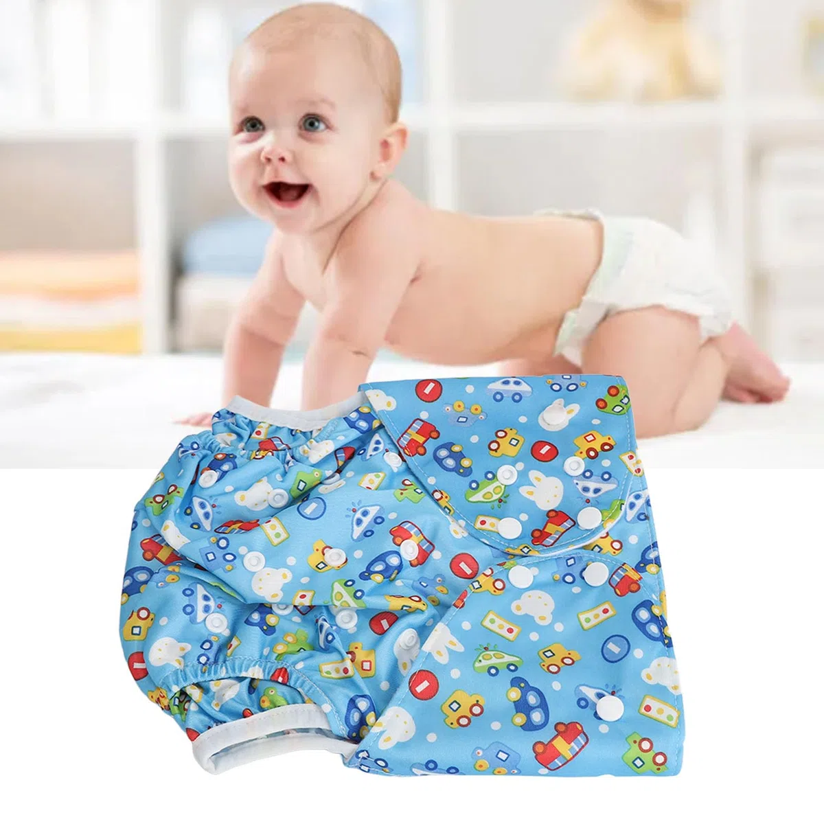 Pannolini Tascabili in Stoffa per Bambini 6 a 10 Anni, Pannolini per Bambini a Tenuta Stagna, Comfort Elastico, Vestibilità Comoda, Riutilizzabili e Lavabili, Morbidi e (H06)