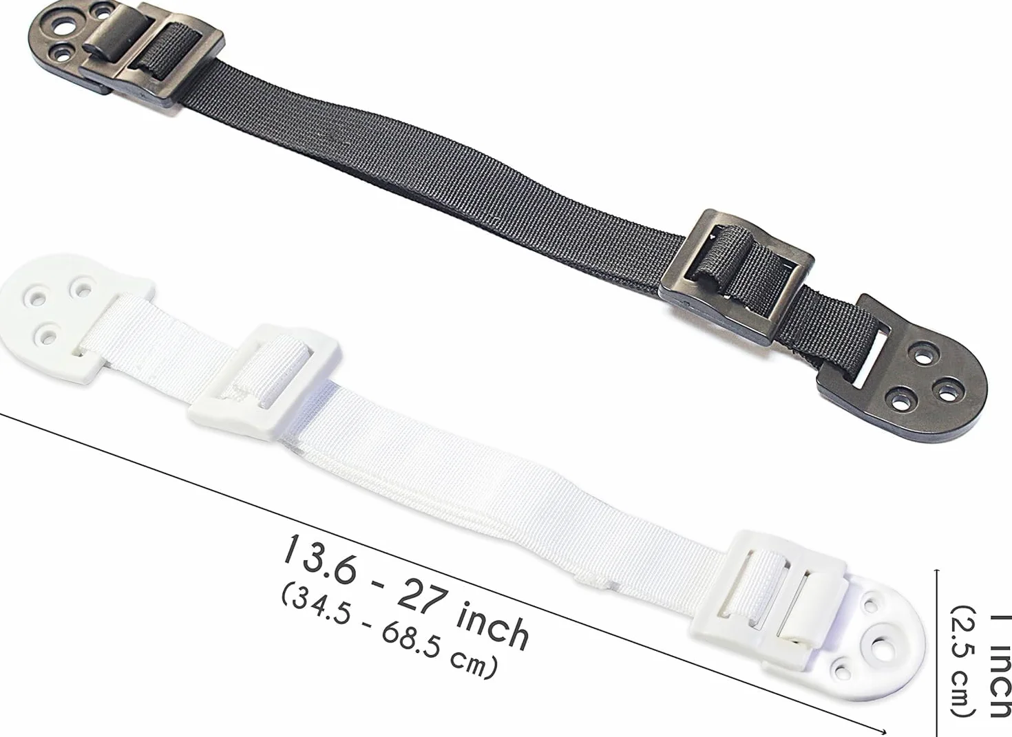 Antiribaltamento Mobili Set 8 Cinghie Ancoraggio per TV e Cassettiere - Kit Sicurezza Bambini con Cinghia Regolabile Resistente per Fissare Scaffali Librerie Armadi a Parete, Nero
