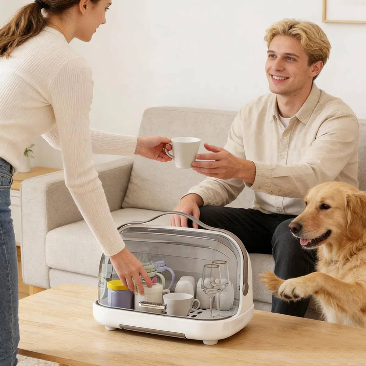 Portabiberon Per Bambini - Scatola Per Asciugare Biberon A Prova Di Polvere, Base Antiscivolo Per Facile Manutenzione Scatola Per Asciugare Biberon Per Bambini | Per Parti Della Pompa Per Capezzoli Ba