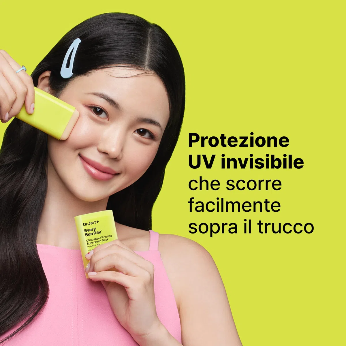 Dr.Jart+ Every Sun Day Priming Stick | Protezione Solare SPF 50 Ultra Trasparente | Stick Solare | Skincare Coreana, 19g