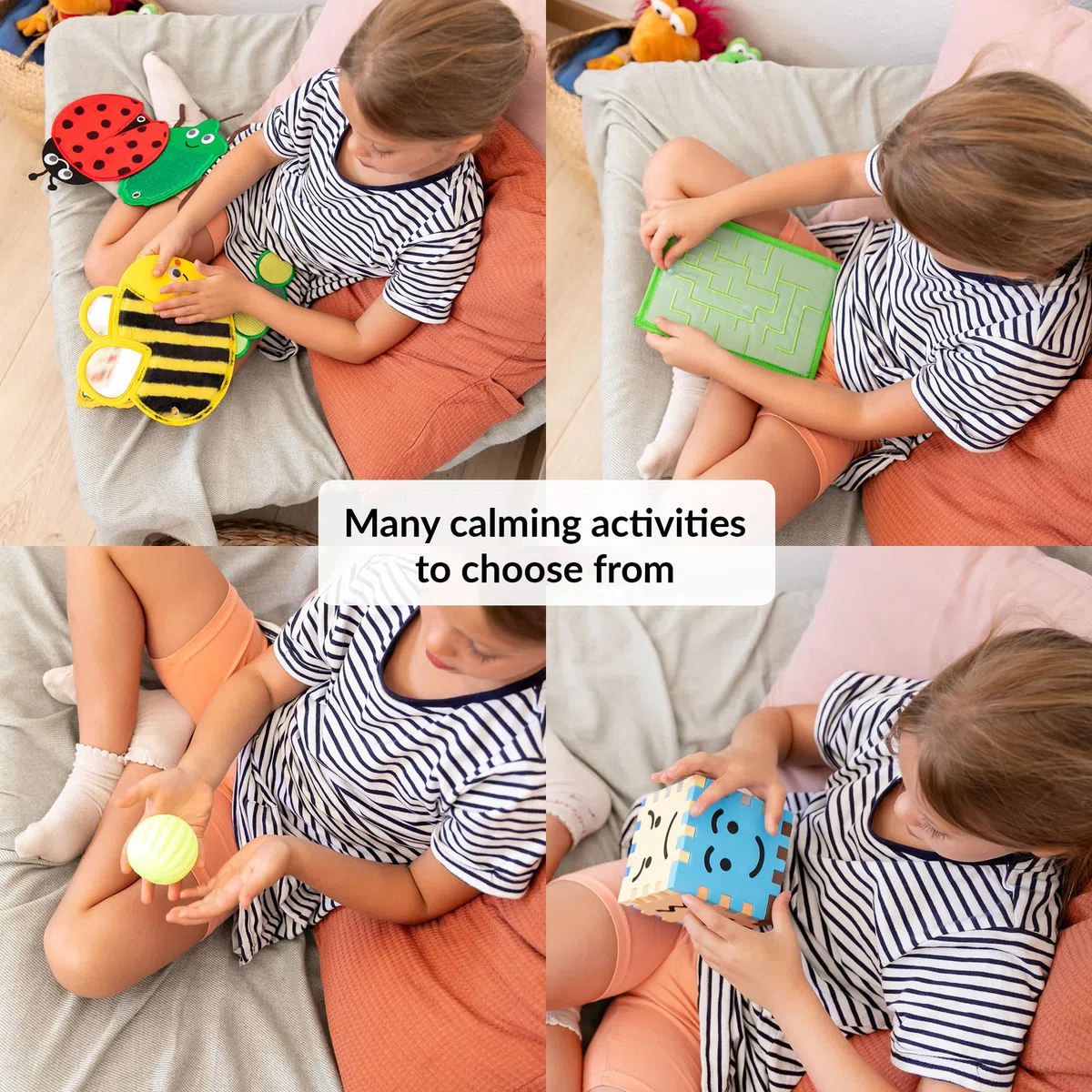 ODOXIA Angolo della Calma | Perfetto per Le Aule e Le Case | Articoli per l’Angolo Calmante per Bambini | Kit Angolo della Calma | Kit Calmante con Poster Calm Down Corner