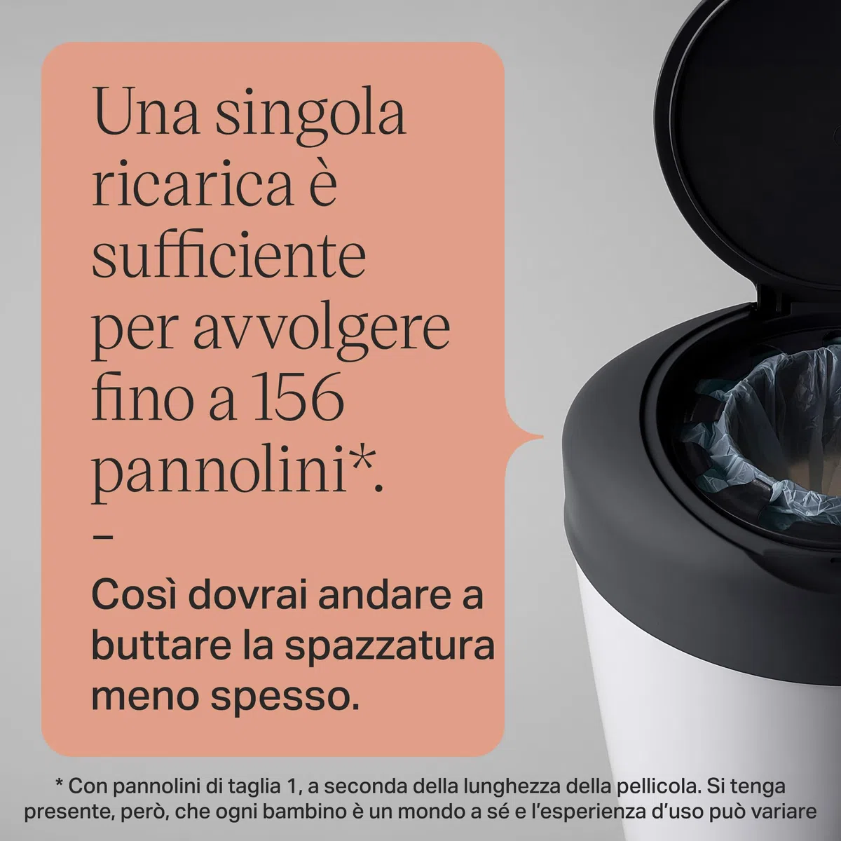 Tommee Tippee Simplee Le ricariche, Confezione da 6, compatibili esclusivamente con i mangiapannolini Simplee Sangenic