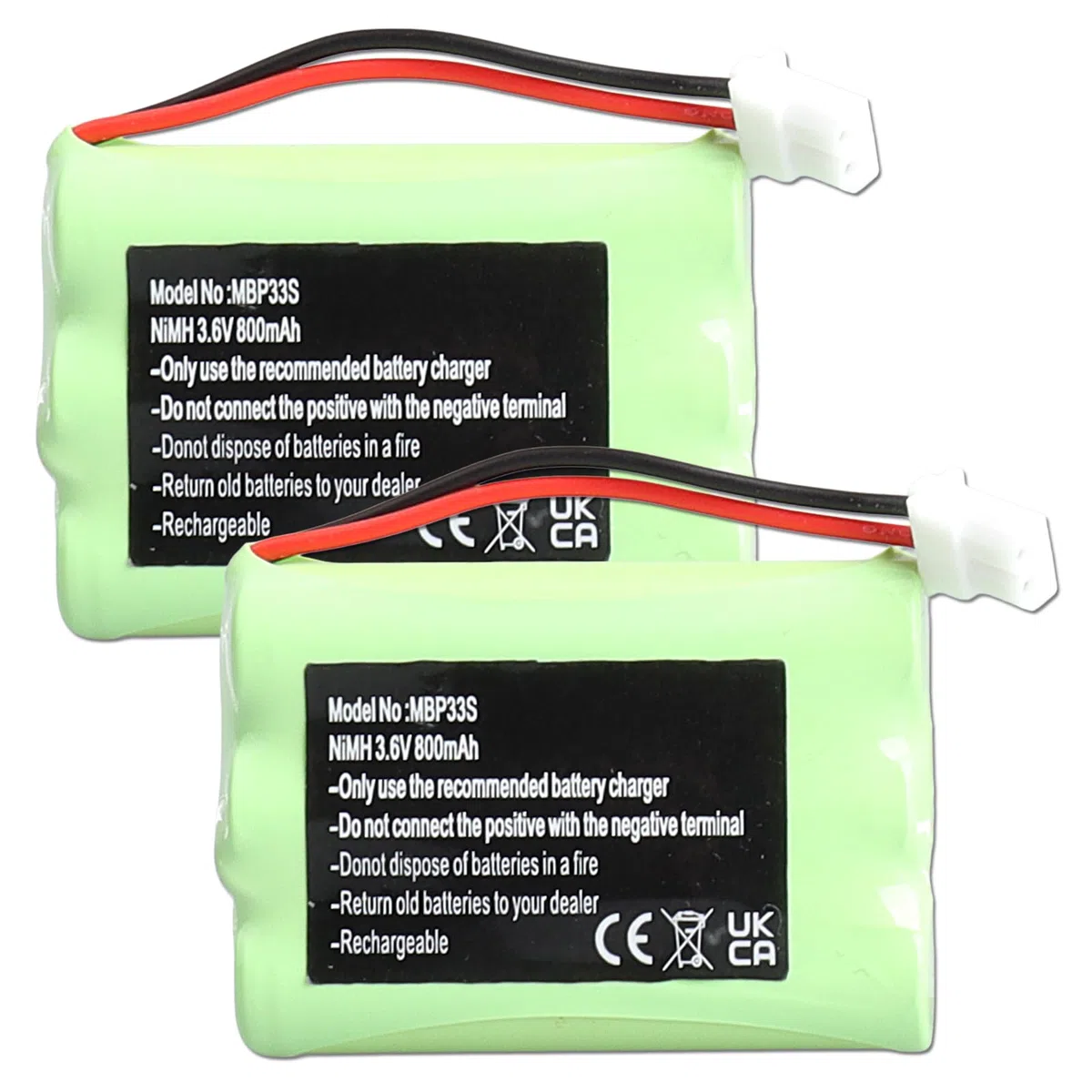 Batteria di ricambio Ni-MH per baby monitor da 3,6 V, 800 mAh, per Motorola MBP36S MBP36 MBP481 MBP482 MBP483 VTech BM5463 Baby Monitor Surveillance, Babyphone GP80AAAHC3BMX HRMR03 batteria AAA