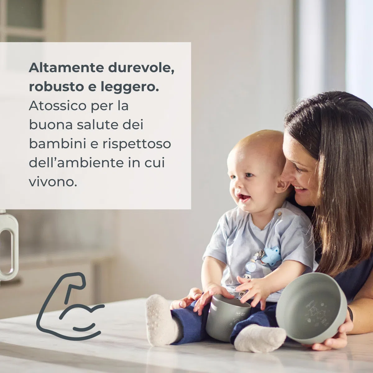 Nuvita 8465 Set Pappa in Bioplastica – Piattino, Ciotola, Tazza e Posate in PLA Biodegradabile – Lavabile in Lavastoviglie, adatto per Microonde, Atossico, Senza BPA e Ftalati – 6 Mesi+ - English Rose