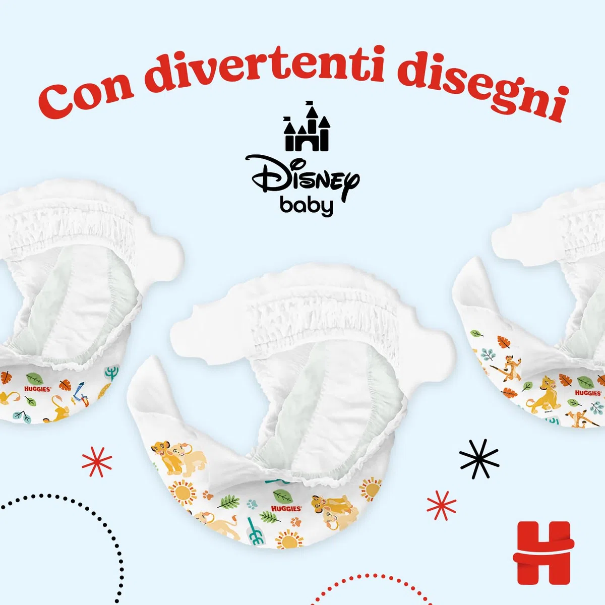 Huggies Classic, Pannolini Taglia 3 (4-8Kg), Protezione completa, Pacco Jumbo, 144 Pz