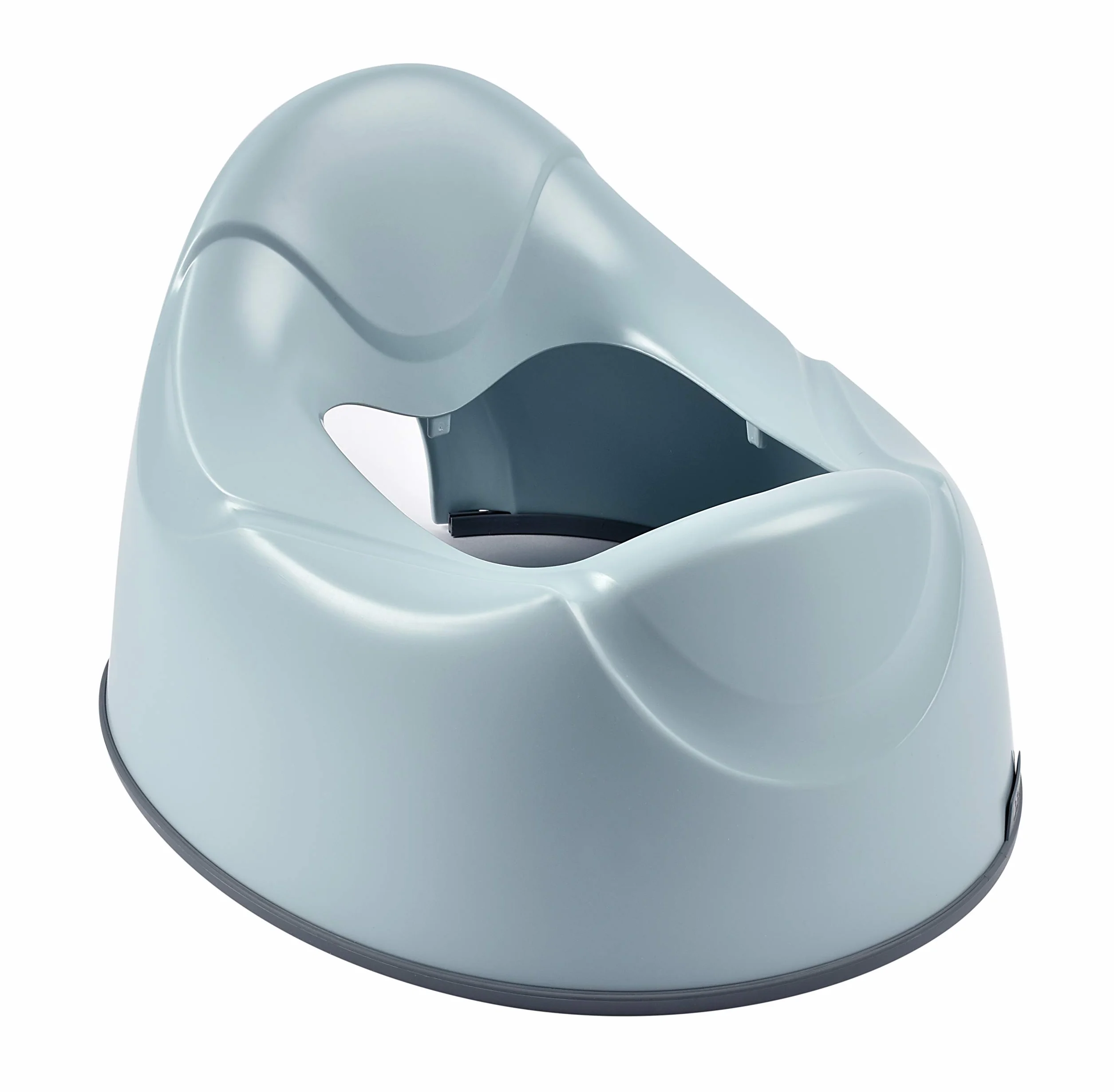 Béaba Vasino di Apprendimento, WC Ergonomico per Bambini, Antiscivolo, Igienico per i Neonati, Facile da Pulire e Rippore, Maniglie sulla Tazza per Tenersi, Made In France, Blu
