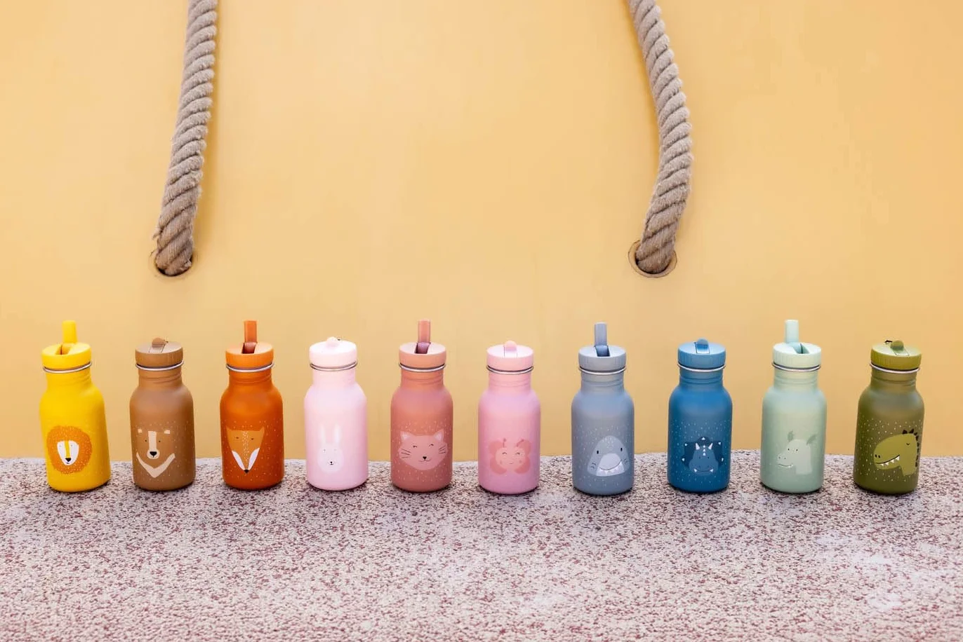Trixie - Borraccia per bambini in acciaio inossidabile 350 ml (Mrs. Butterfly)