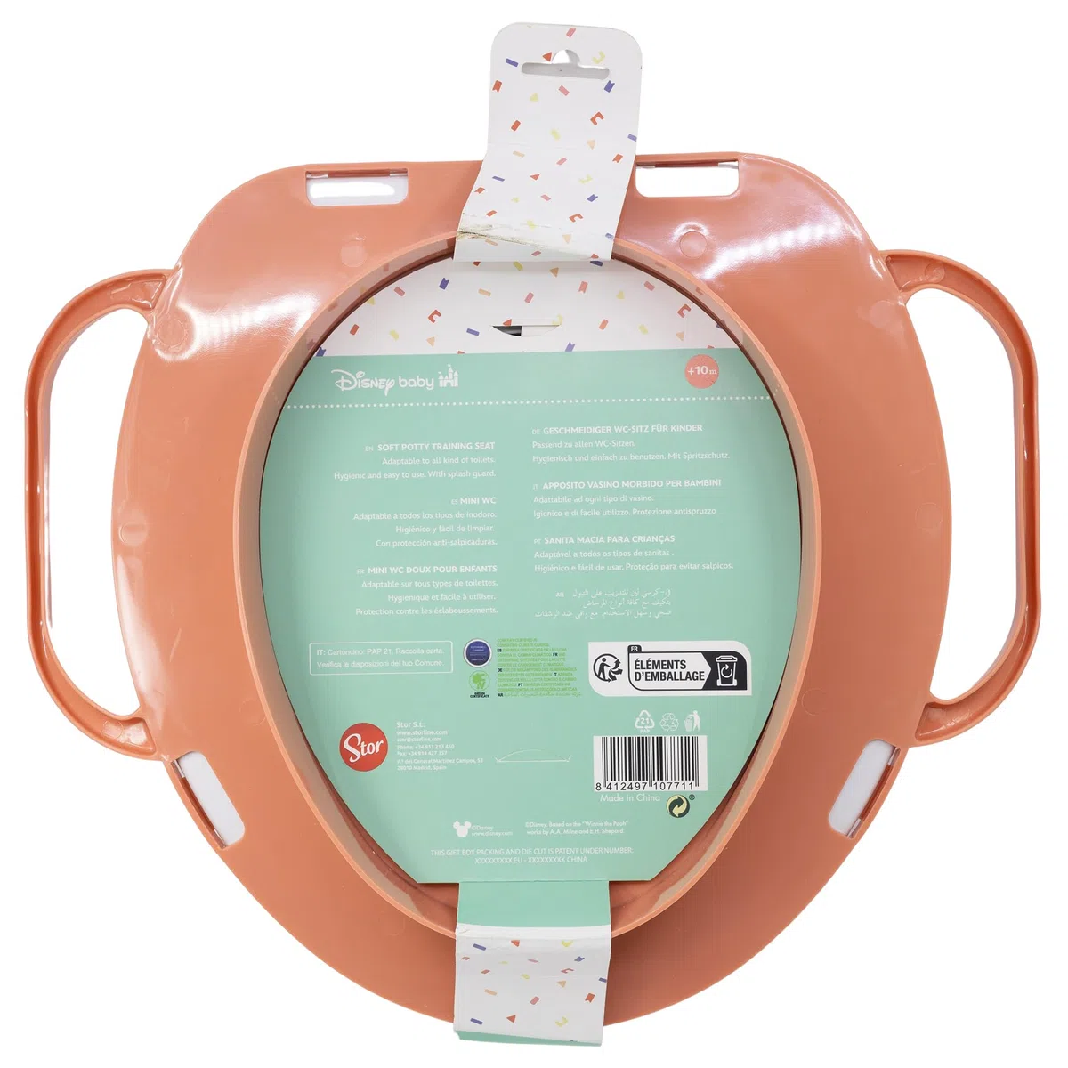 Tataway Riduttore Wc Bambini Disney Minnie, In Plastica, Con Due Maniglie Di Supporto, Seduta Imbottita E Riutilizzabile