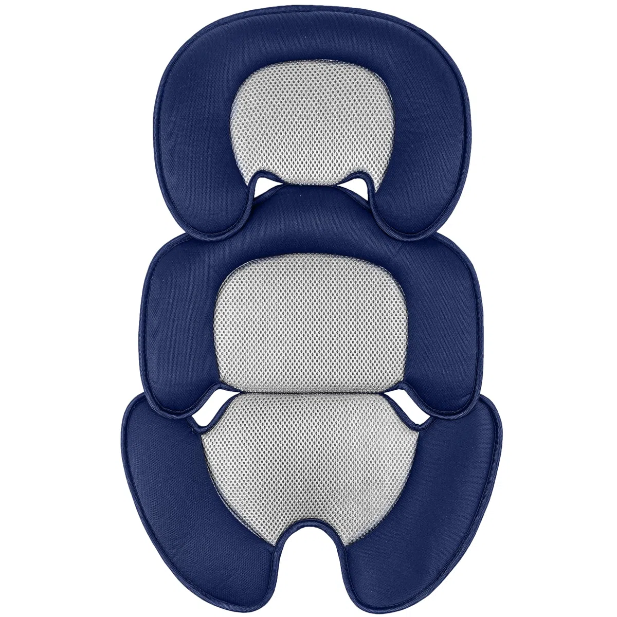 Cuscino neonato con rete 3D per stroller, seggiolino auto e seggiolone, inserto traspirante per sostenere il bambino (blu)