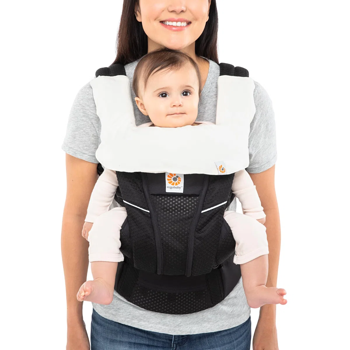 Ergobaby Beiß-Pad Schultergurtschoner und Lätzchen für Babytragen, Drool Bib aus Baumwolle Saugfähig, Knabberschutz