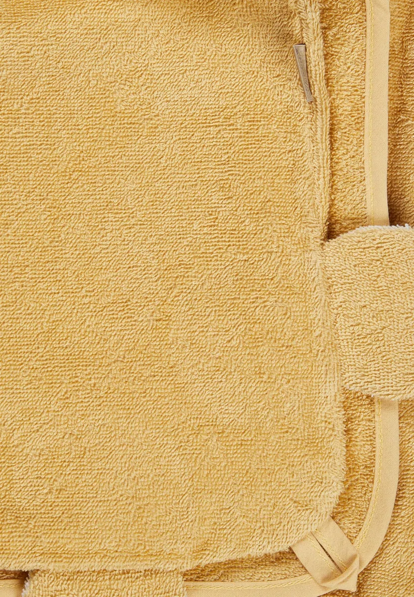 Sterntaler Asciugamano da bagno con cappuccio, 100 x 100 cm, con leone Leo, morbido asciugamano in cotone assorbente, con graziose orecchie 3D per neonati e bambini, ocra