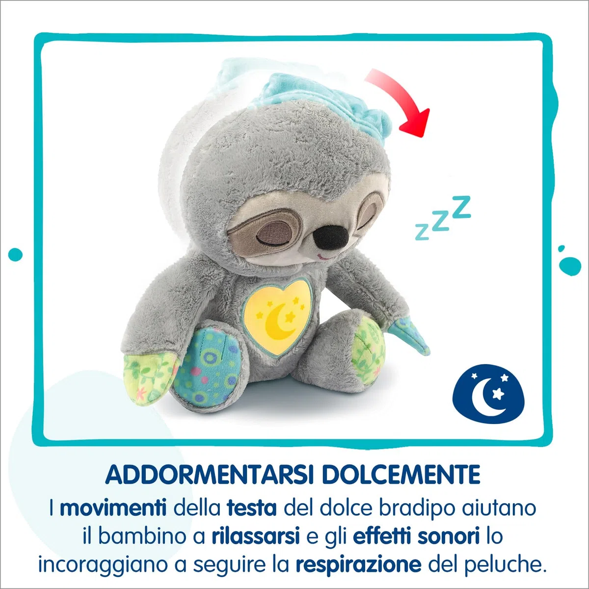 VTech Dormiglione, Dolce Nanna, Peluche con Luce Notturna Bambini, Luce Musicale con 25 Melodie e 3 Canzoni, 3 Modalità di Ascolto, Lingua Italiana, Batterie Incluse, 0-6 Anni