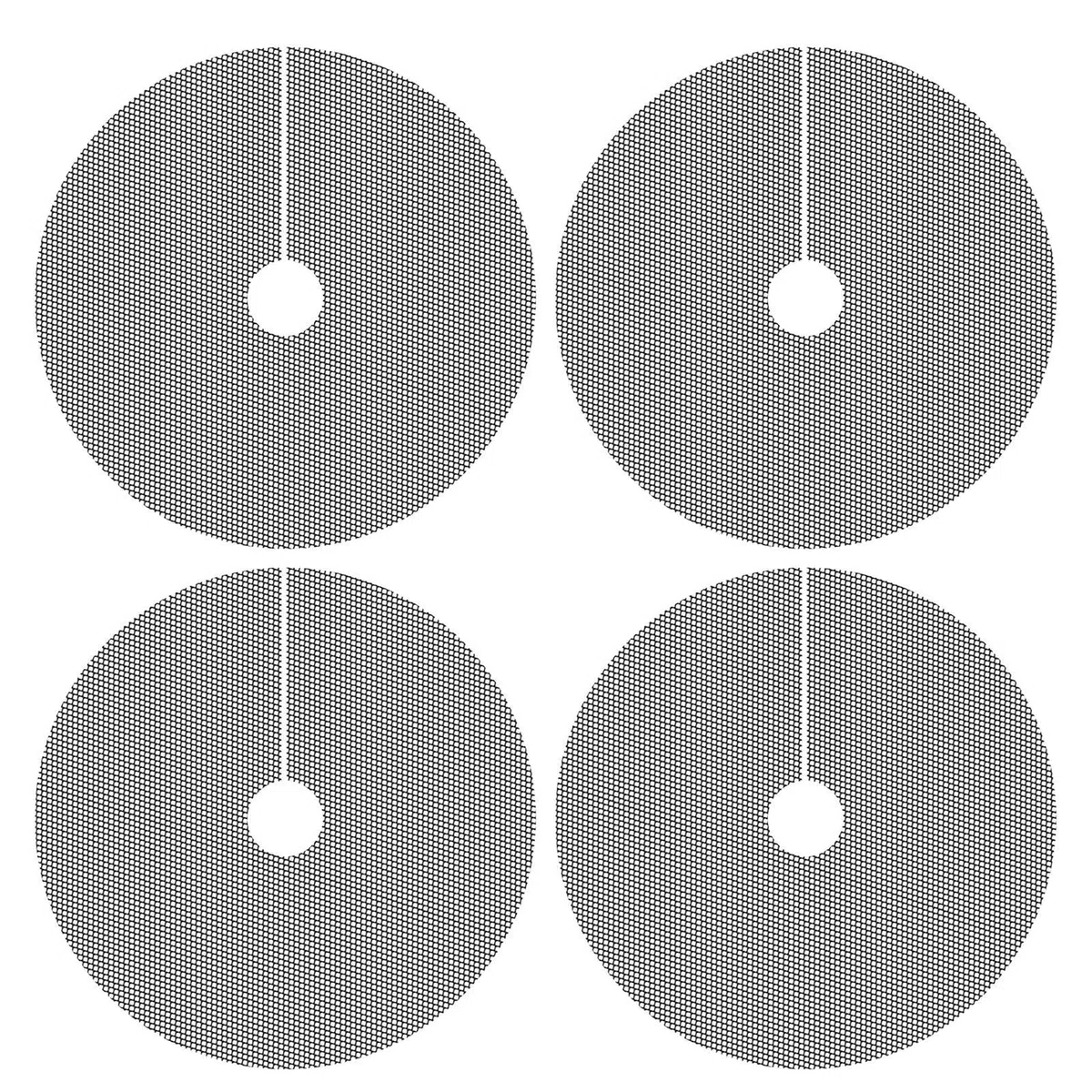Generisch Griglia per vasi da fiori, 4 pezzi, copertura per piante regolabile, 40 cm, per interni ed esterni, balcone, terrazza, giardino