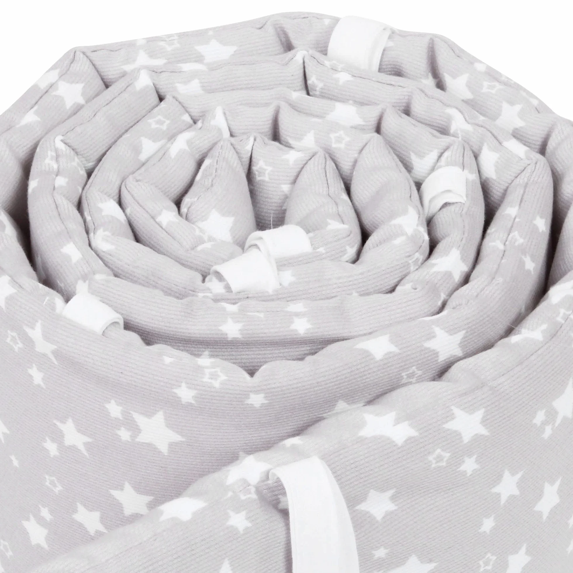 Babybay Babynest Mesh-Piqué Suitable For Model Original, Pearl Grey Stars White - 180 g