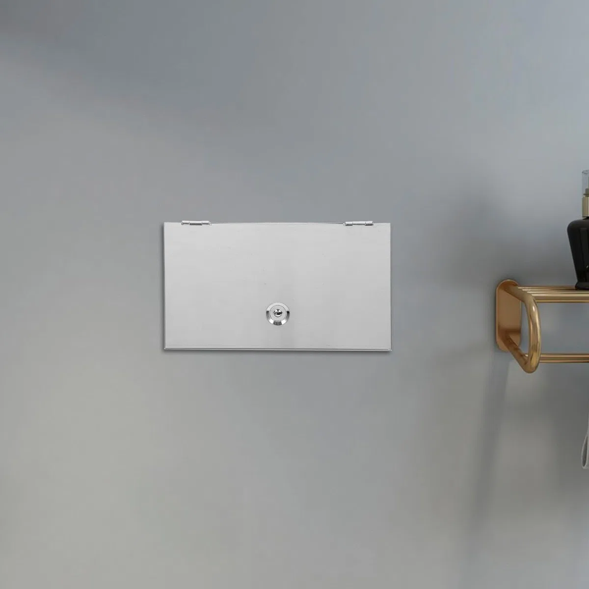 Generico Scatola di Protezione per Presa Elettrica in Acciaio Inossidabile e Antifurto, Copri Presa per Casa e Ufficio Design Moderno e Elegante