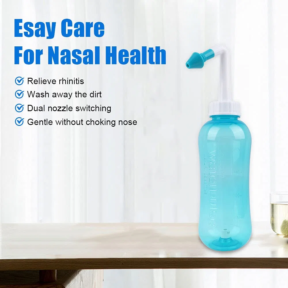 1 Set 300ml Irrigatore nasale NASSALE RISCULTO NASSALE Bottiglia NASSALE Lavaggio Lavaggio nasale Protezione del Naso Evitare la rinite allergica Adulti Bambini Neti Pot