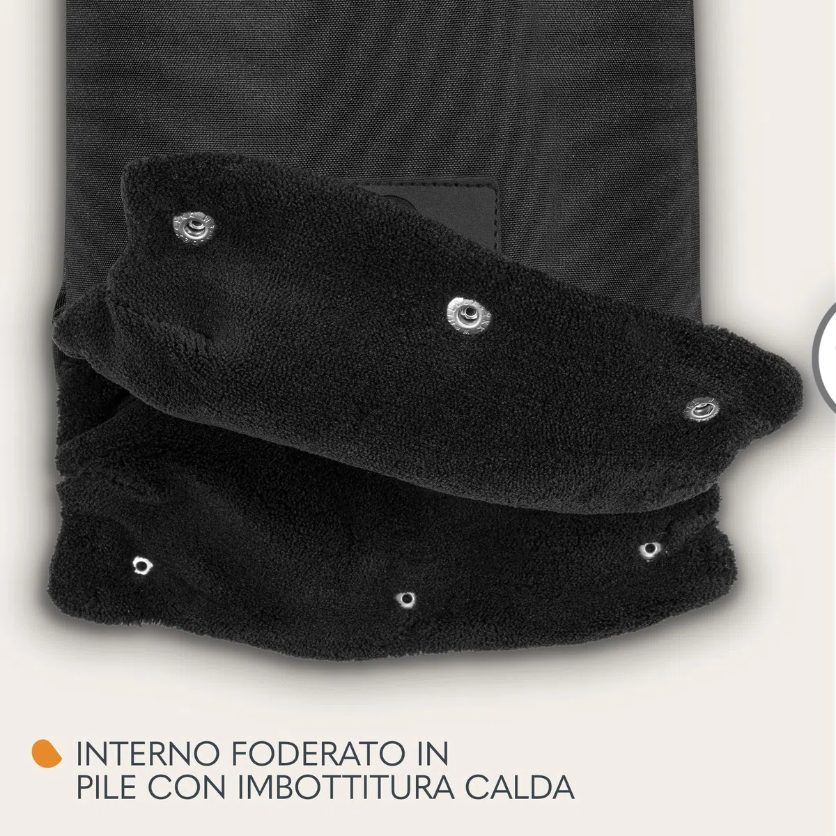 LIONELO HANDMUFF Scaldamani per passeggino per donna e uomo, guanti antigelo per passeggino in pile, scaldamani impermeabile e antivento, taglia unica inseto staccabile