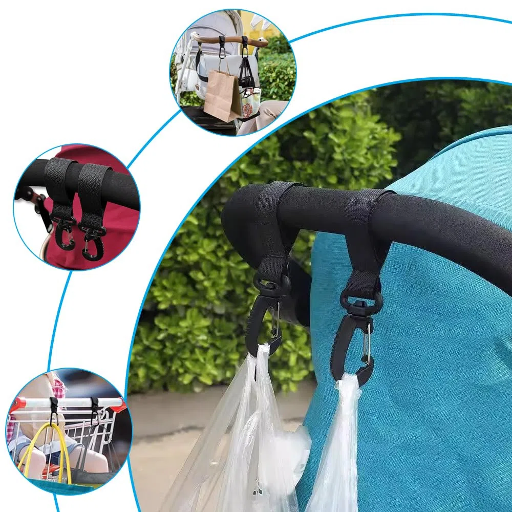 Porta Biberon per Passeggino, Portabicchieri per Passeggino Universale con Gancio, 2 Pezzi Porta Borraccia per Biberon Tazza di caffè Bevande, Portabevande per Passeggino Sedia a Rotelle