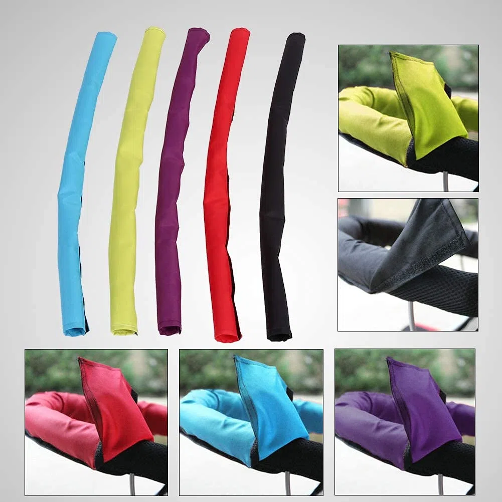 Wytino Copertura per Manubrio Passeggino per Bambino, Passeggino per Bambino Passeggino per Manubrio in Tessuto Copertura per Manubrio Protezione per Maniglie per Carrozzina(Viola)