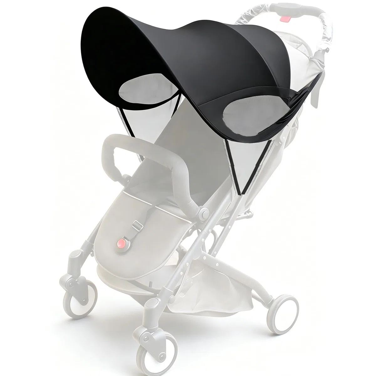 Parasole per passeggino con protezione UV 50+, universale, regolabile, impermeabile, protezione solare per passeggini, passeggini, passeggini, tettuccio parasole