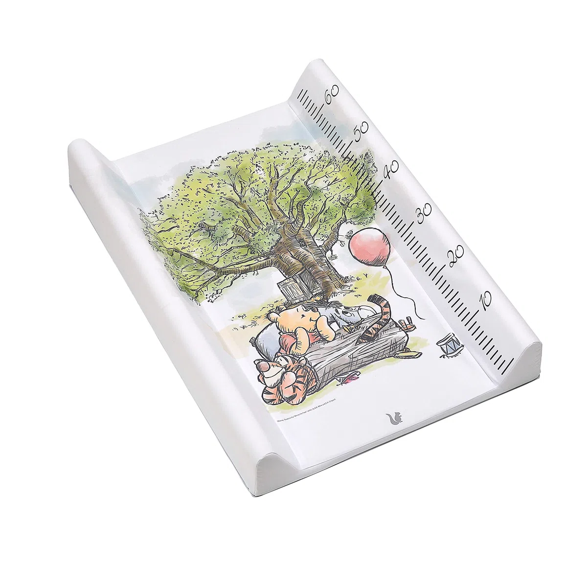 keeeper Fasciatoio Winnie the Pooh, Adatto per Lettini Larghi 60 cm, per Tavoli, Vaschette da Bagno etc., Misurazione Incorporata, Pawel, Bianco